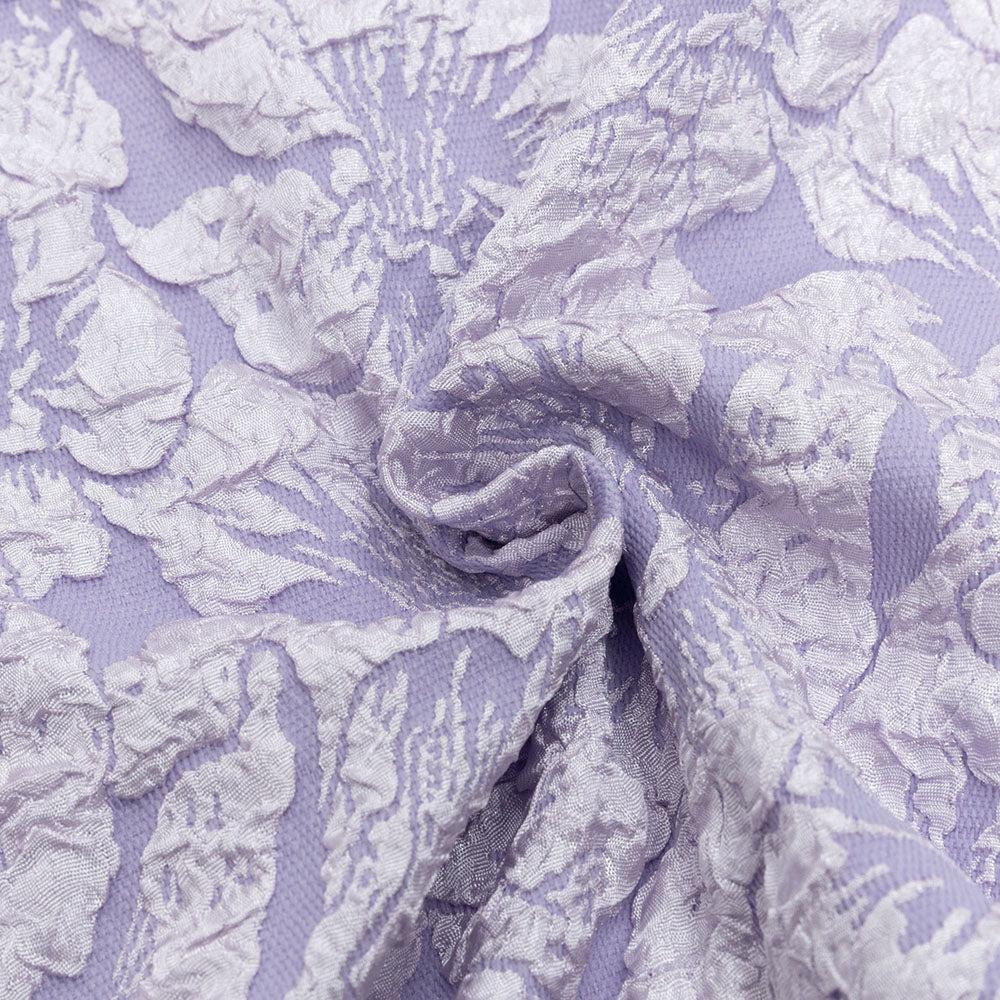 AIIZIE LAVENDER PUFF LONG SLEEVE FLORAL MAXI DRESS - product image