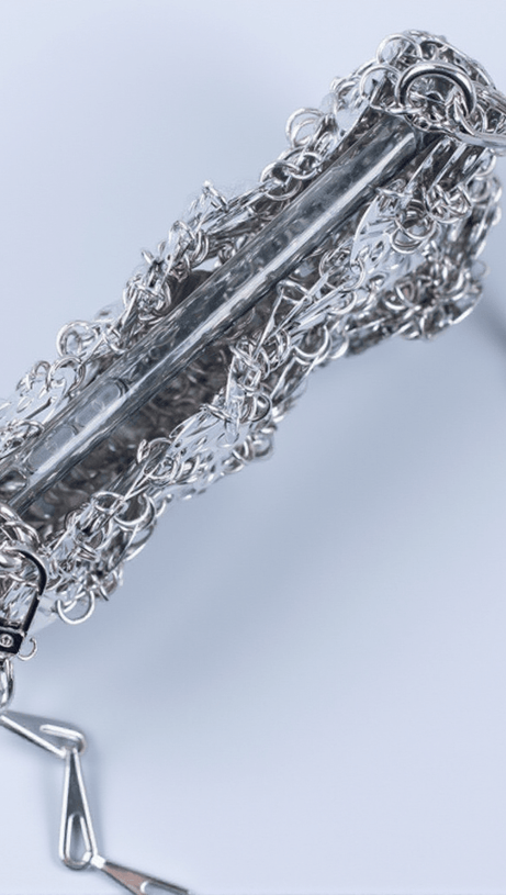 DELTA FLORAL CHAINMAIL BAG