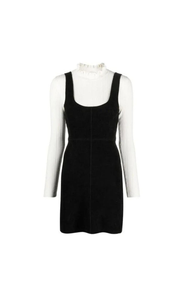 LAYERED LOOK PINAFORE DRESS