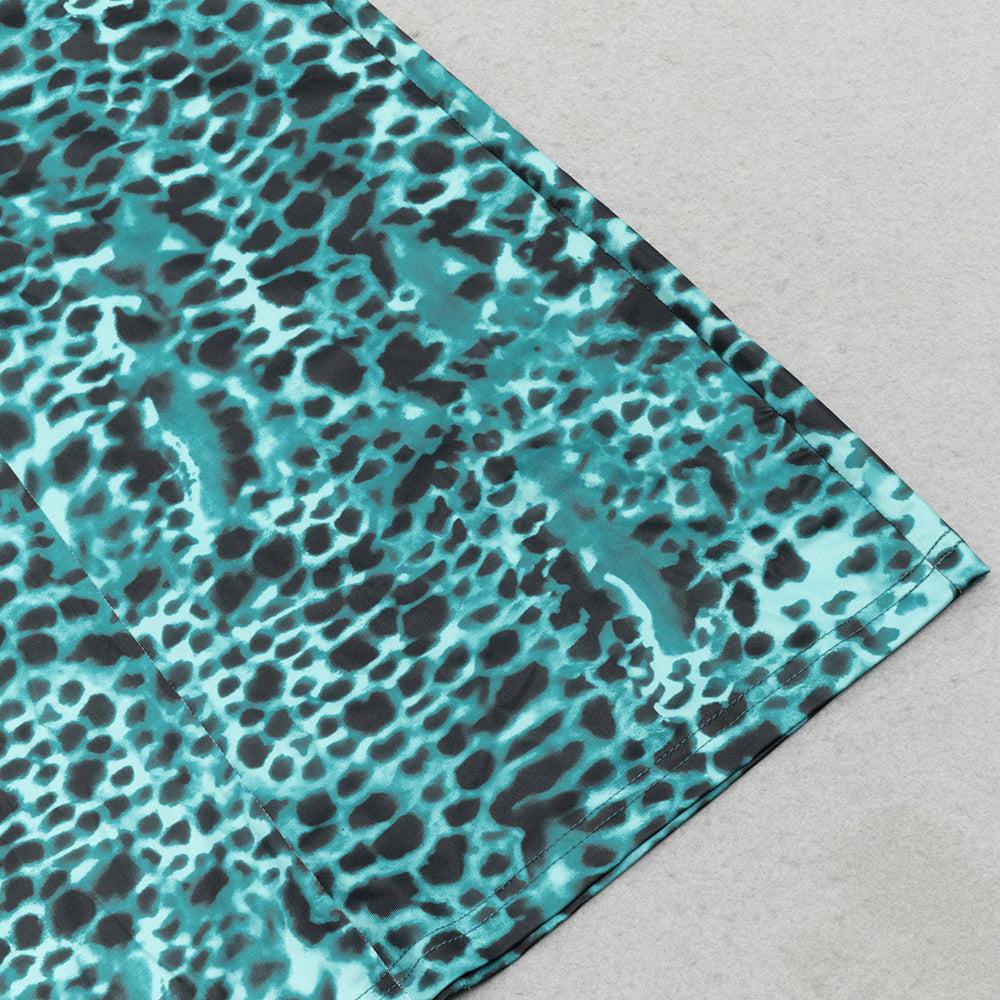 AIIZIE LEOPARD PRINT CUT OUT MERMAID HEM MAXI DRESS - product image