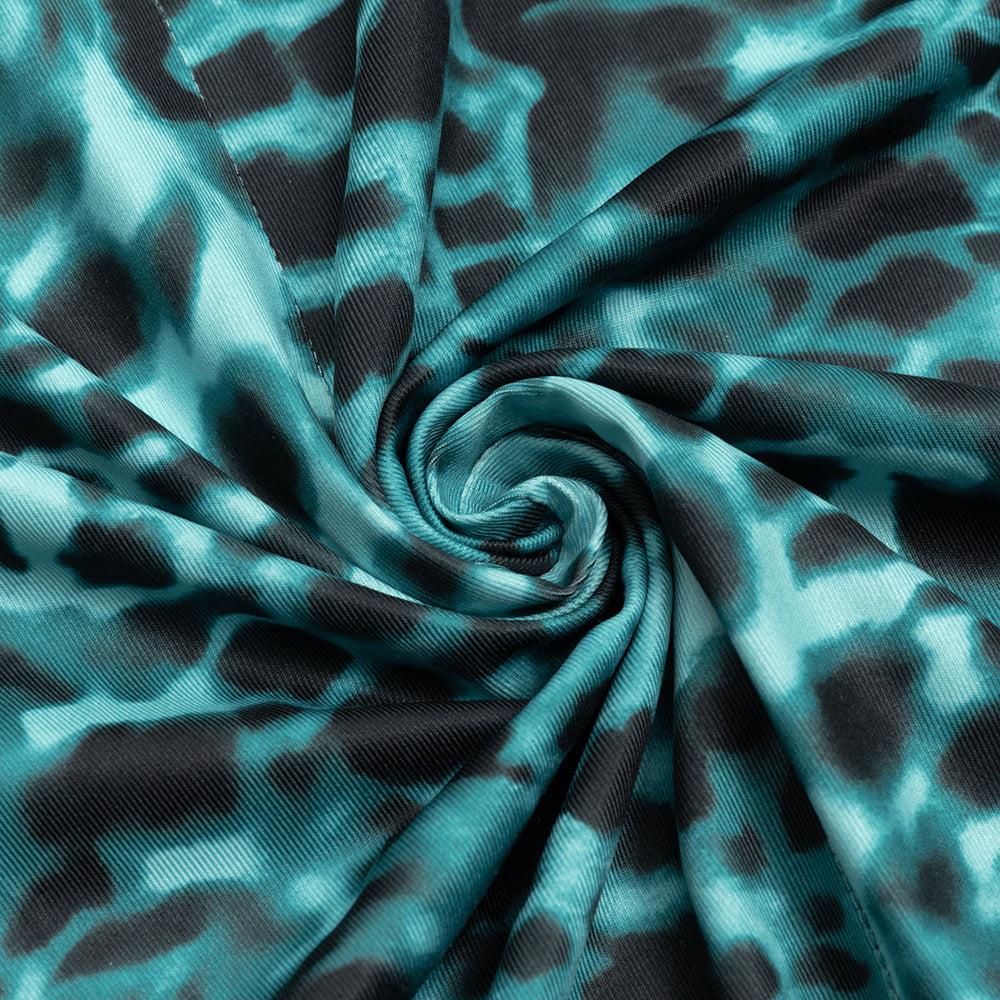 AIIZIE LEOPARD PRINT CUT OUT MERMAID HEM MAXI DRESS - product image