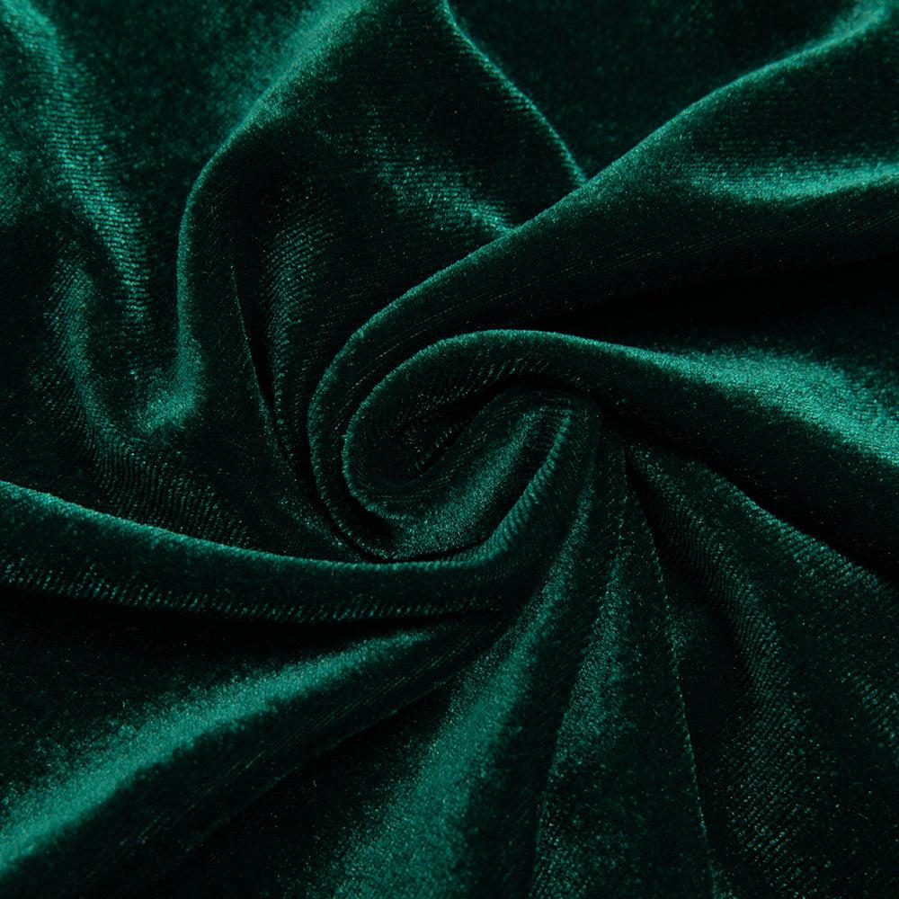 Long Sleeve Bustier Maxi Velvet Dress