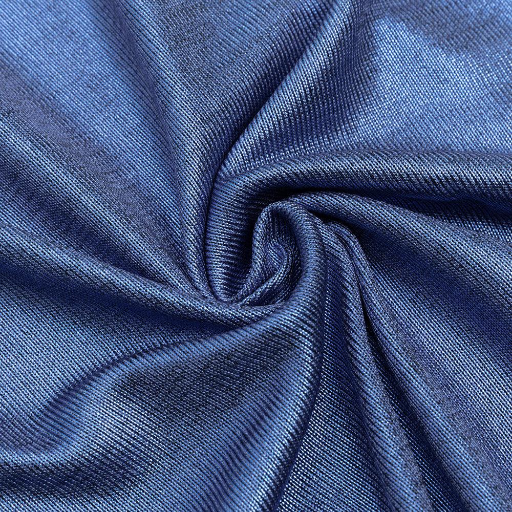 AIIZIE LONG SLEEVE BUSTIER MIDI DRESS IN BLUE - product image