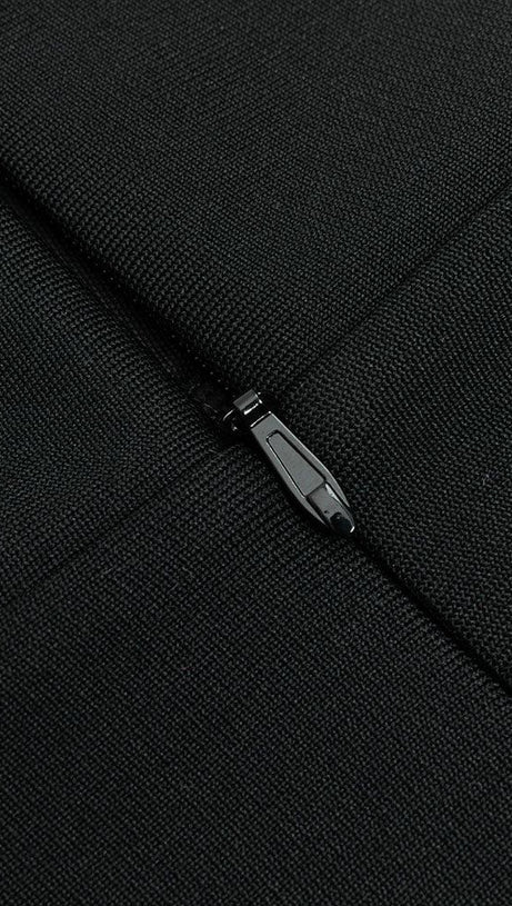 ABITO MIDI A MANICHE LUNGHE CON SPACCO ALTO E FASCIA 