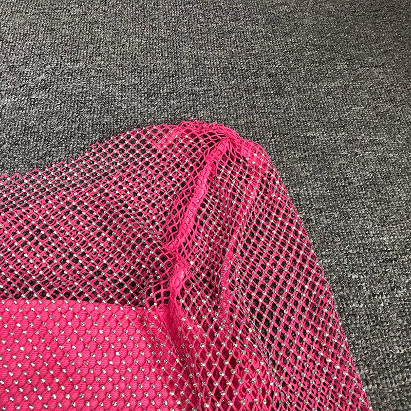 LANGÄRMELIGES NETZBLUSENROCK-ANZUG 