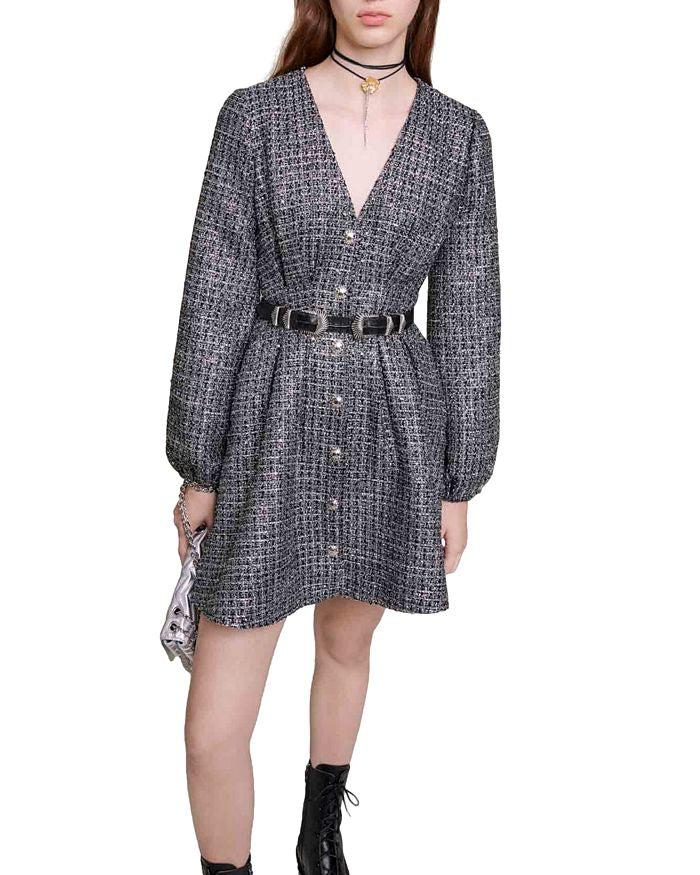 AIIZIE LONG SLEEVE SEQUINED MINI DRESS - product image