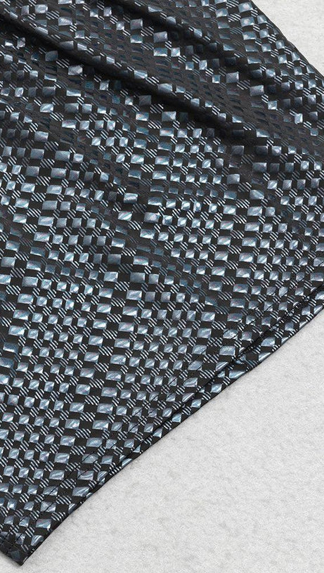 LONG SLEEVES LEATHER BODYCON MINI DRESS