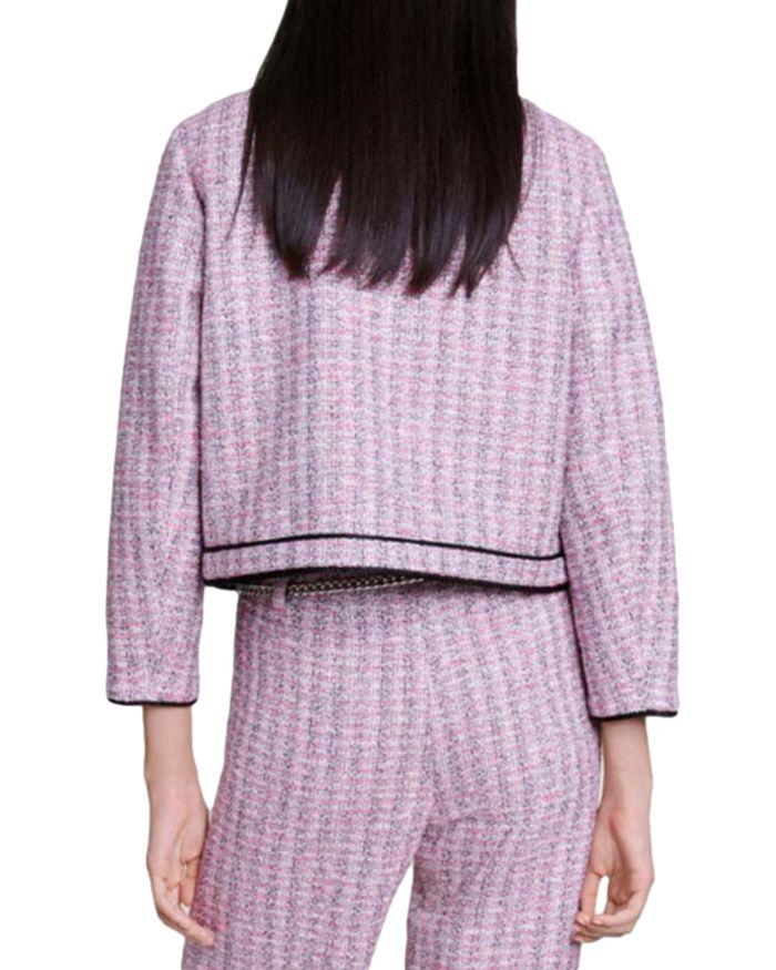 AIIZIE LONG-SLEEVE TWEED BOUCLE JACKET - product image