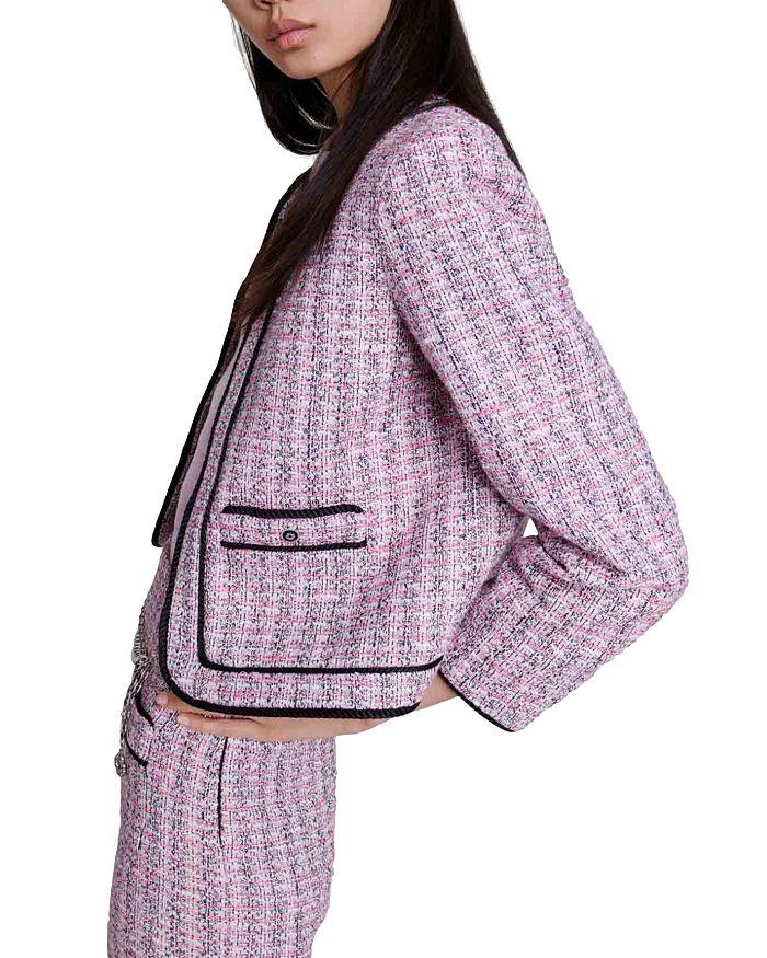AIIZIE LONG-SLEEVE TWEED BOUCLE JACKET - product image