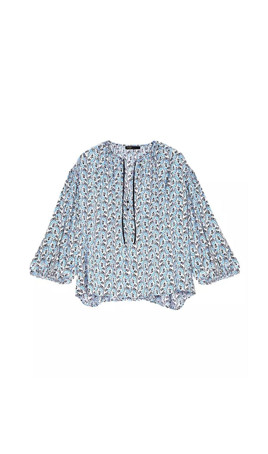 Locker sitzende Satinbluse 