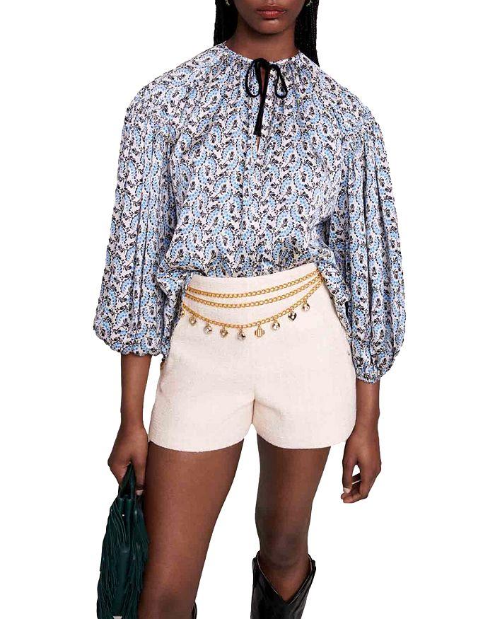 AIIZIE LOOSE-FITTING SATIN BLOUSE - product image