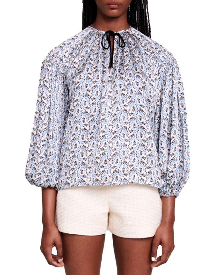 AIIZIE LOOSE-FITTING SATIN BLOUSE - product image
