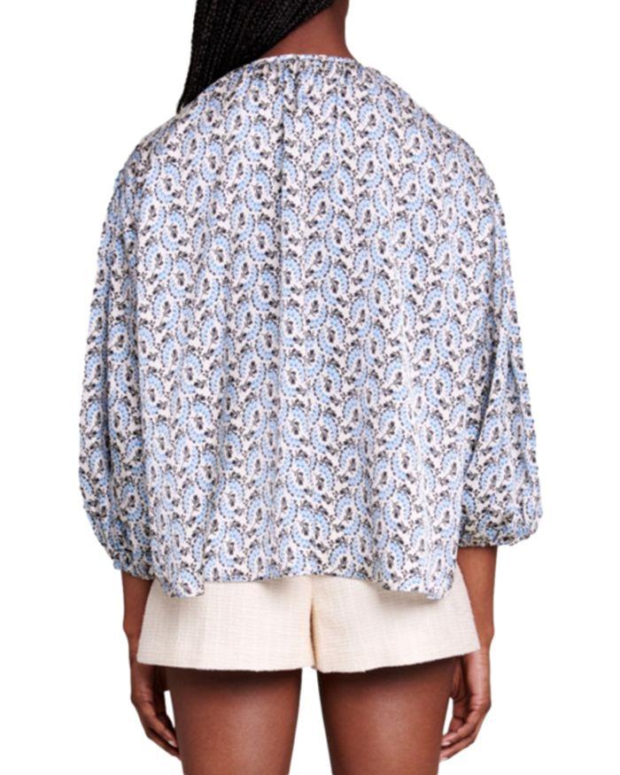 AIIZIE LOOSE-FITTING SATIN BLOUSE - product image