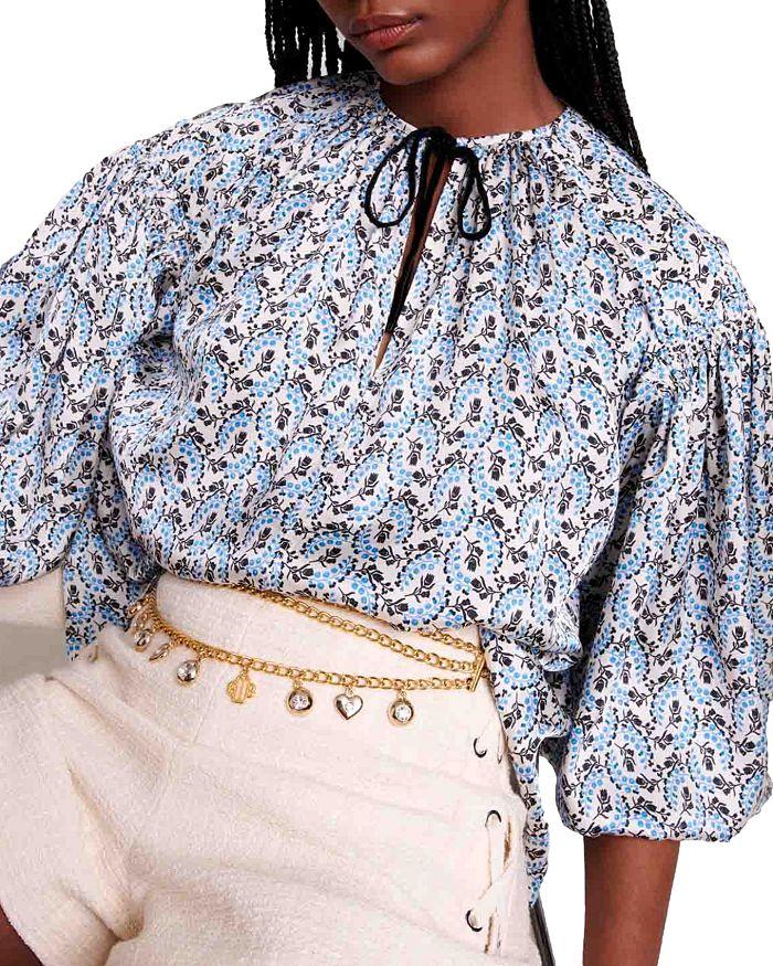 AIIZIE LOOSE-FITTING SATIN BLOUSE - product image