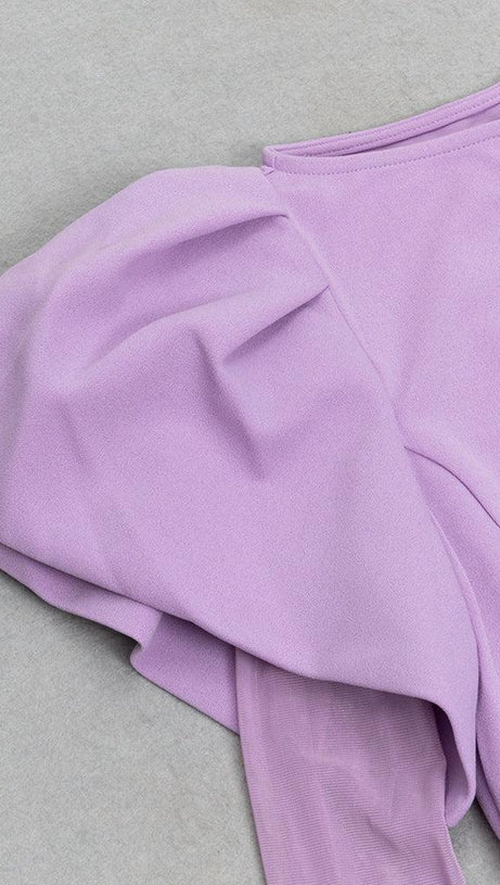 MESH LONG SLEEVE MAXI DRESS