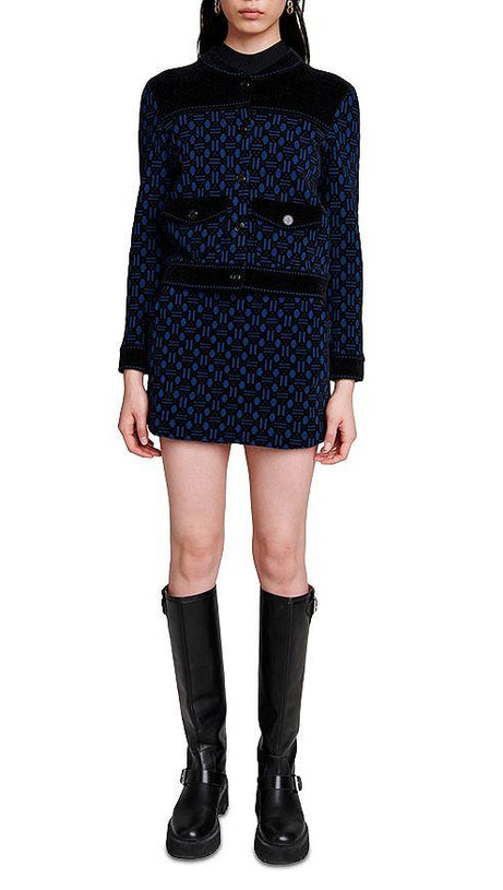 BOMBERJACKE MIT MONOGRAMMMUSTER 