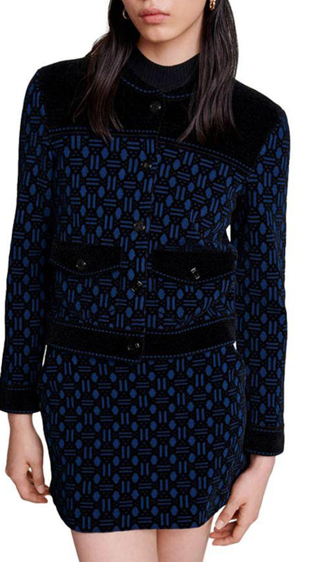 BOMBERJACKE MIT MONOGRAMMMUSTER 