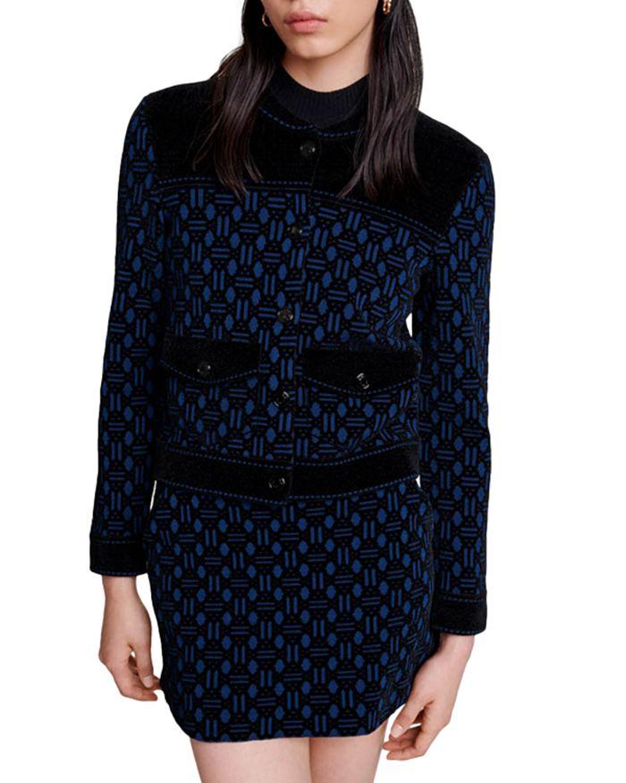 Monogram-Pattern Bomber Jacket
