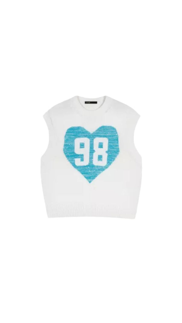 AIIZIE MYHEART SLEEVELESS SWEATER - product image