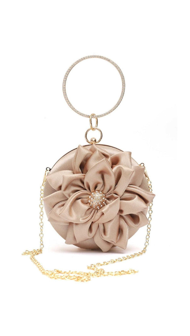 AIIZIE FLOWER & RHINESTONE DECOR CLUTCH - product image
