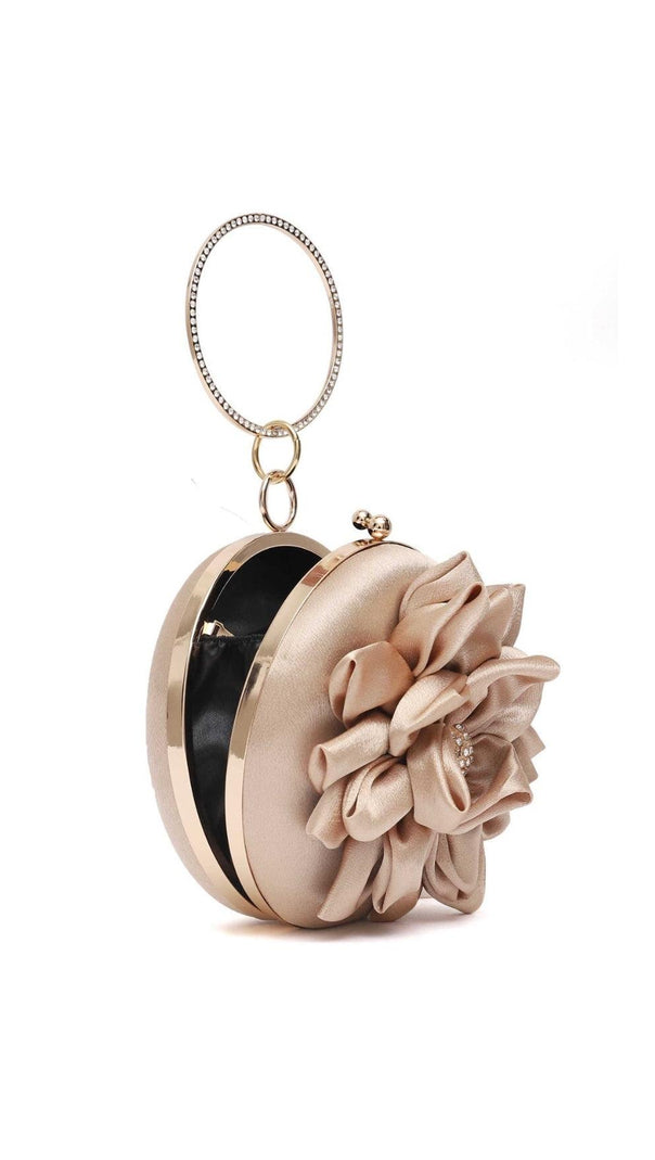 AIIZIE FLOWER & RHINESTONE DECOR CLUTCH - product image