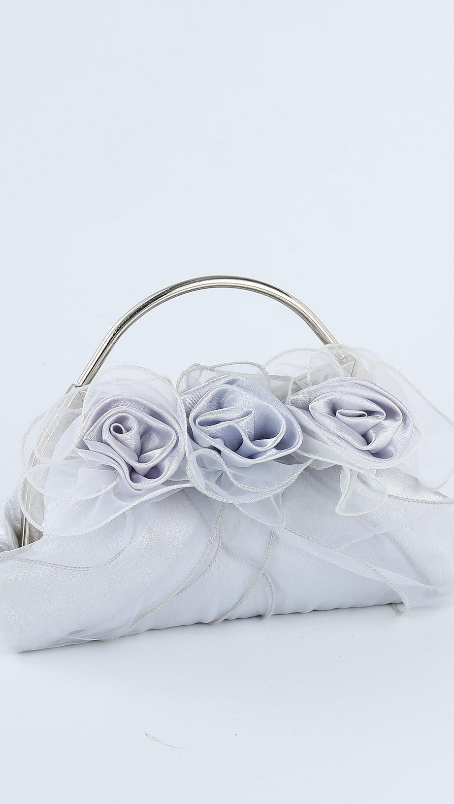 FLOWER EMBELLISHED CLUTCH