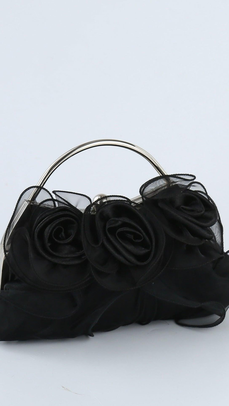 FLOWER EMBELLISHED CLUTCH