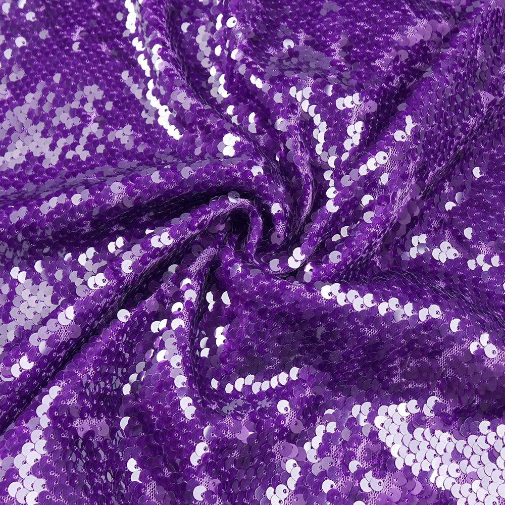 AIIZIE GRAPE SEQUIN BACKLESS MINI DRESS - product image