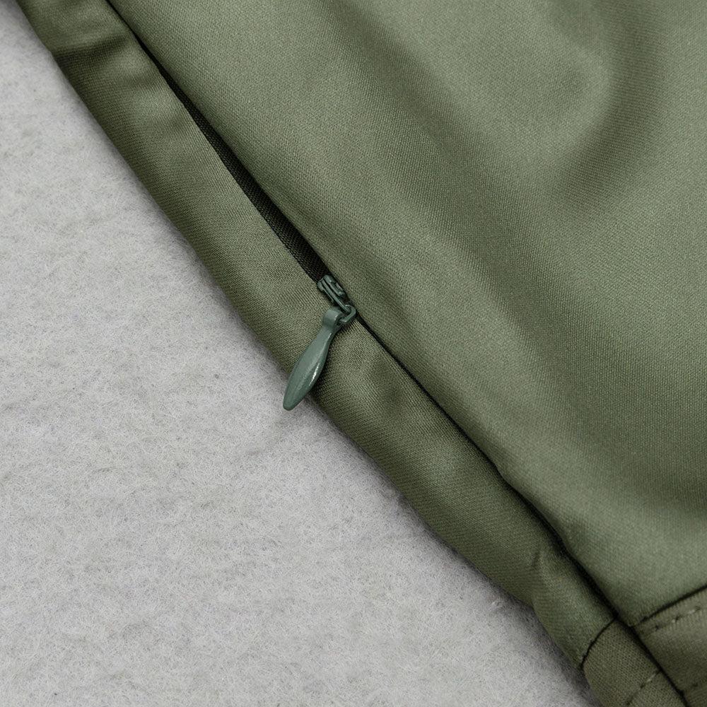 AIIZIE GREEN SATIN LONG SLEEVE MAXI DRESS - product image