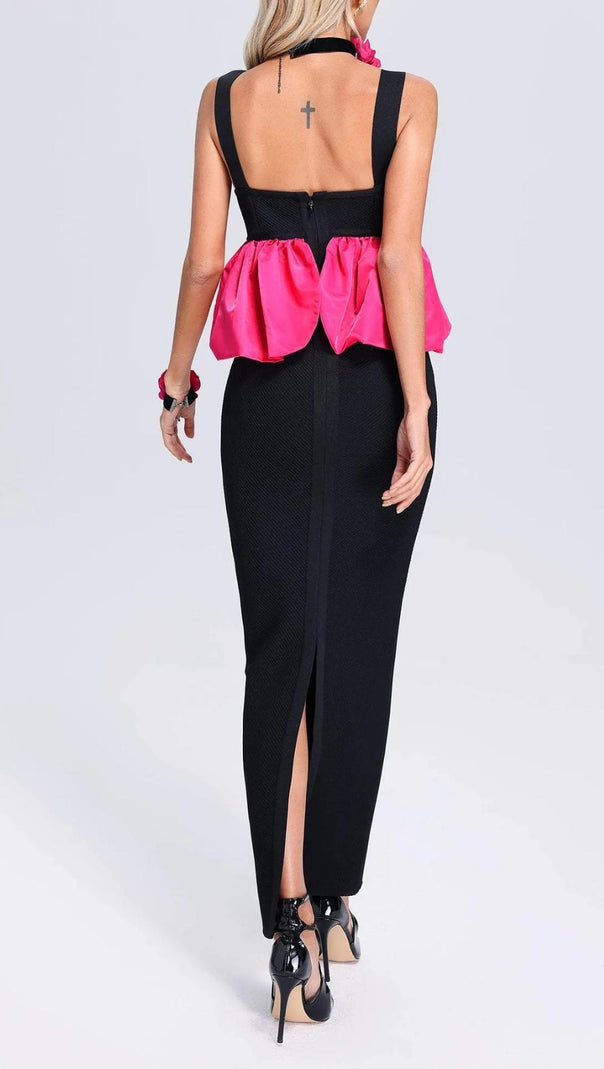 AIIZIE HALTER BANDAGE MAXI DRESS - product image