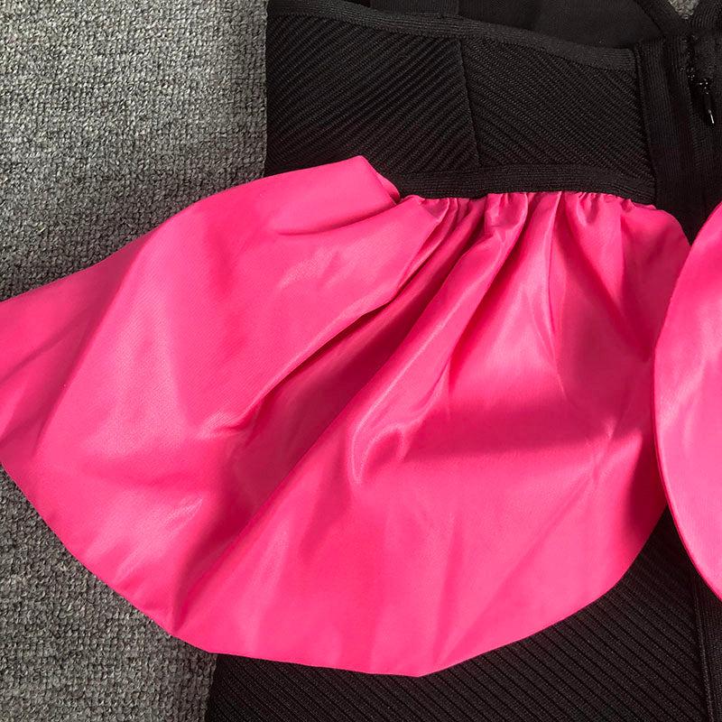 ABITO LUNGO CON BENDAGGIO E HALTER 