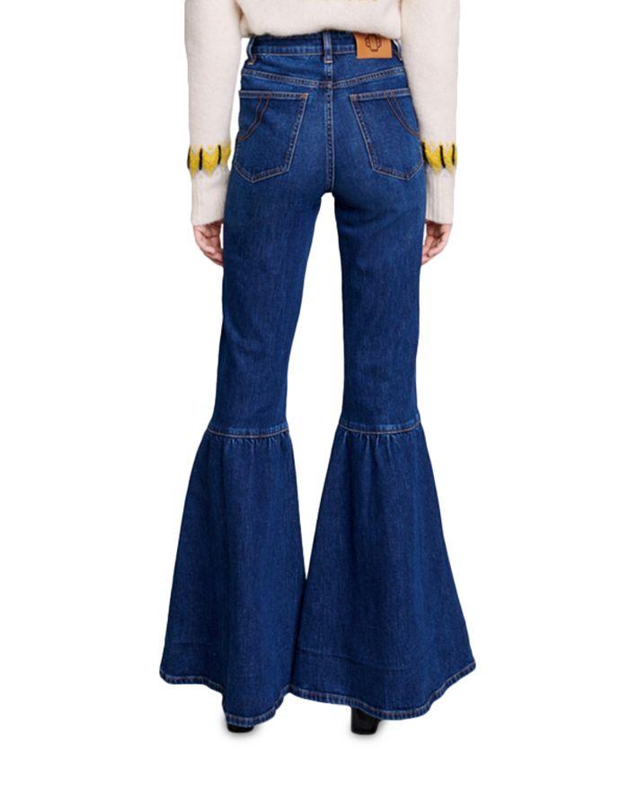 AIIZIE HIGH RISE FLARE LEG JEANS IN BLUE - product image