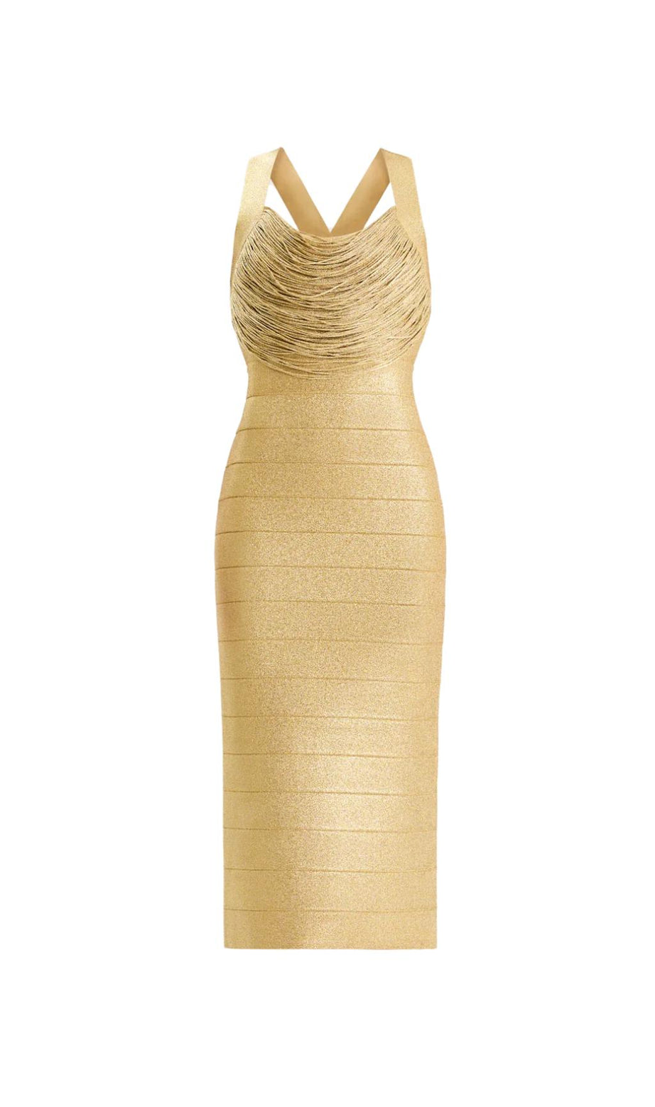 MIDIKLEID MIT STRICKFRANSEN 