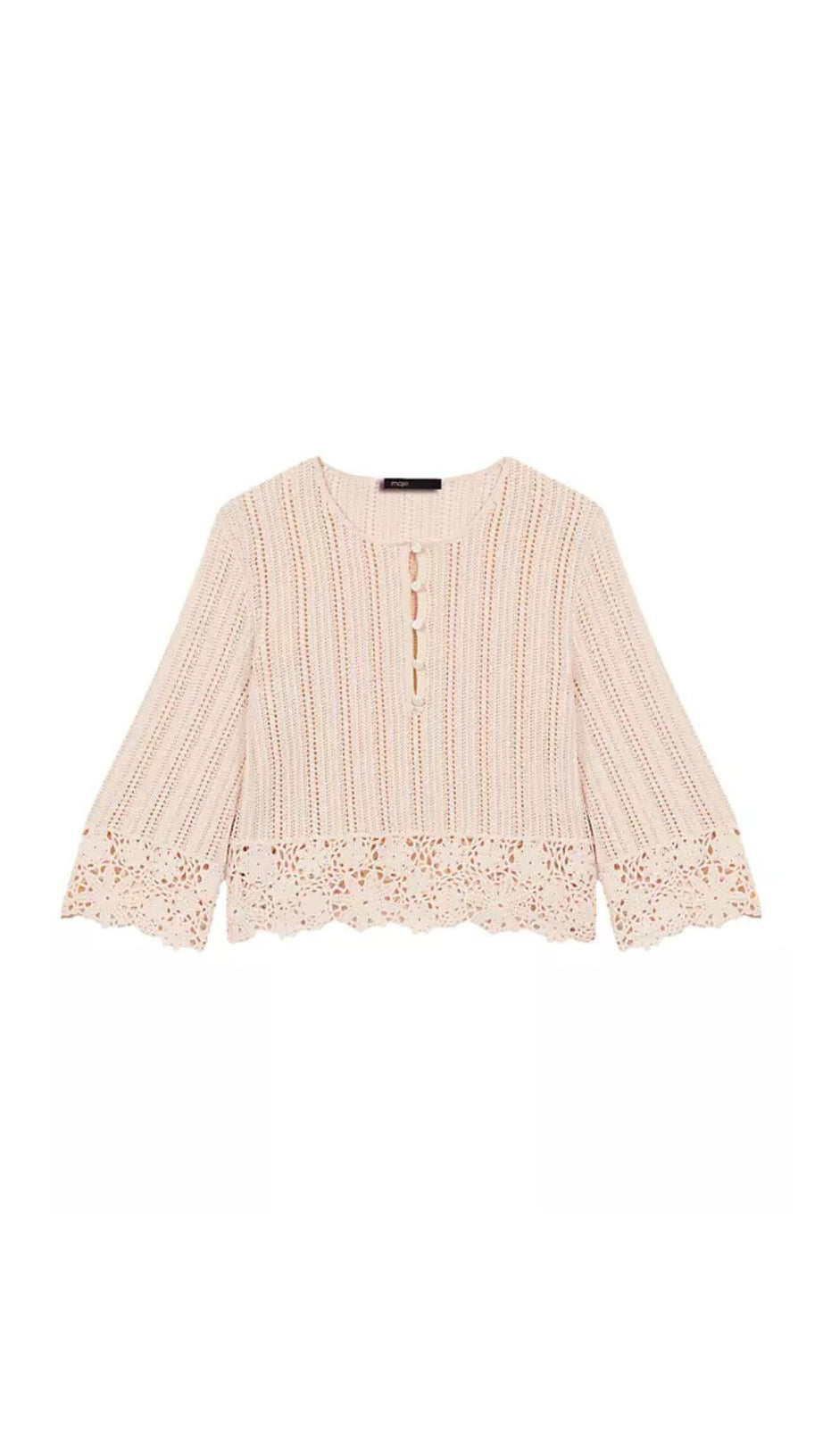 TOP CON BORDO ALL'UNCINETTO 