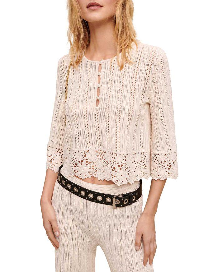 AIIZIE CROCHET TRIM TOP - product image