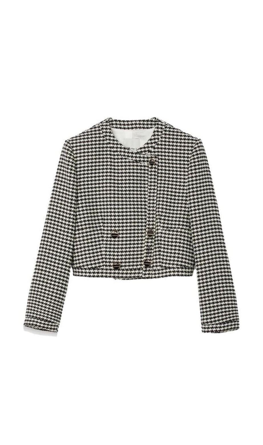 GIACCA PIED DE POULE CORTA 