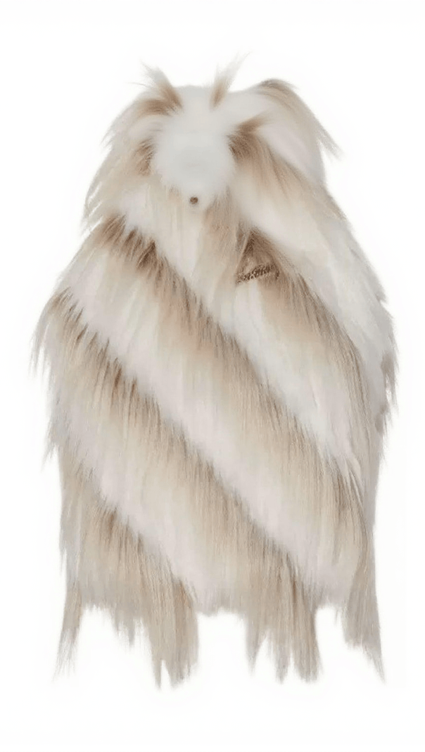 AIIZIE THARA BACKLESS FAUX FUR TOP - product image