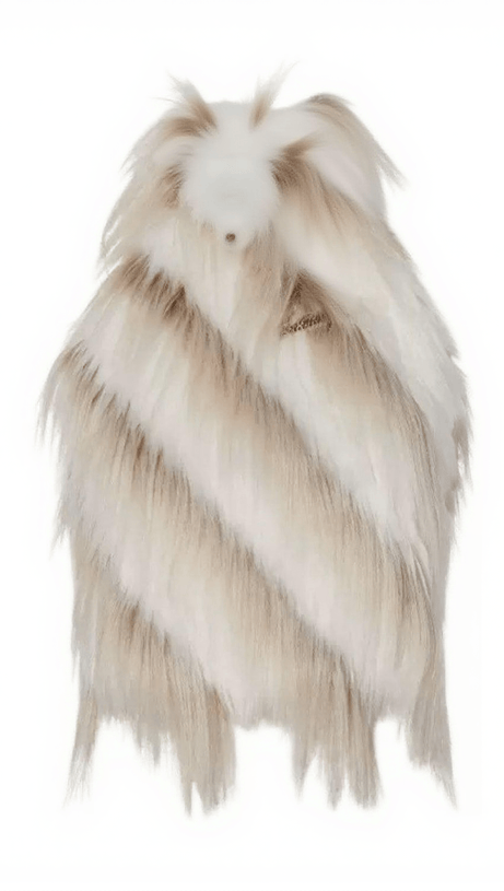 Thara rückenfreies Kunstpelz-Top