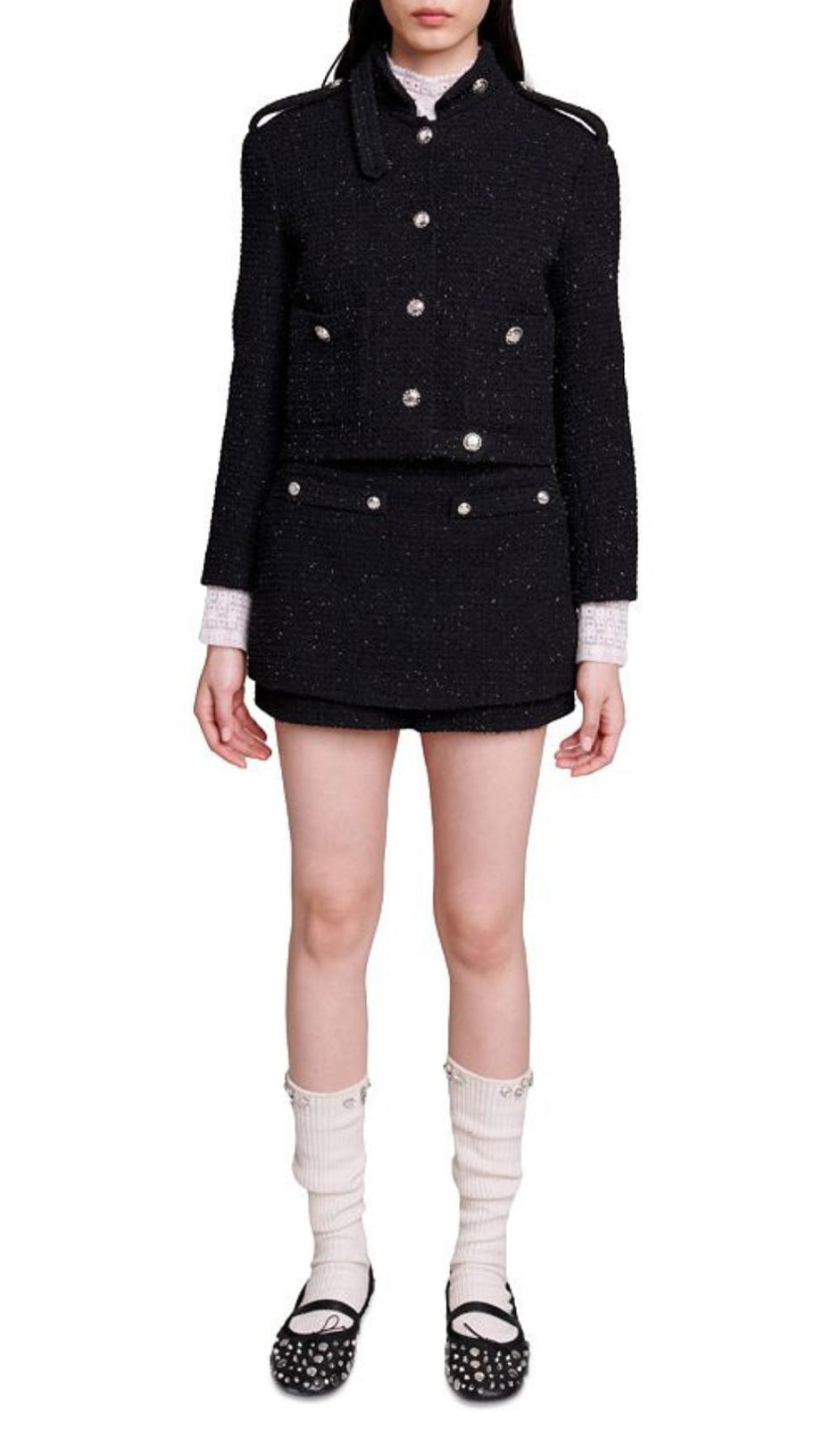 GIACCA IN TWEED CORTA 