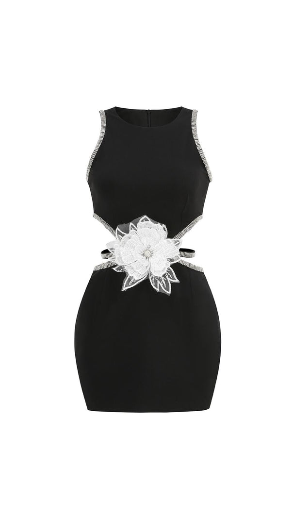 AIIZIE CRYSTAL FLORAL-EMBELLISHED MINI DRESS - product image