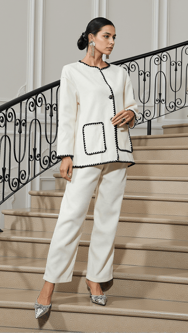 AIIZIE TEKOA PATCHWORK POCKETS PANTS SET - product image
