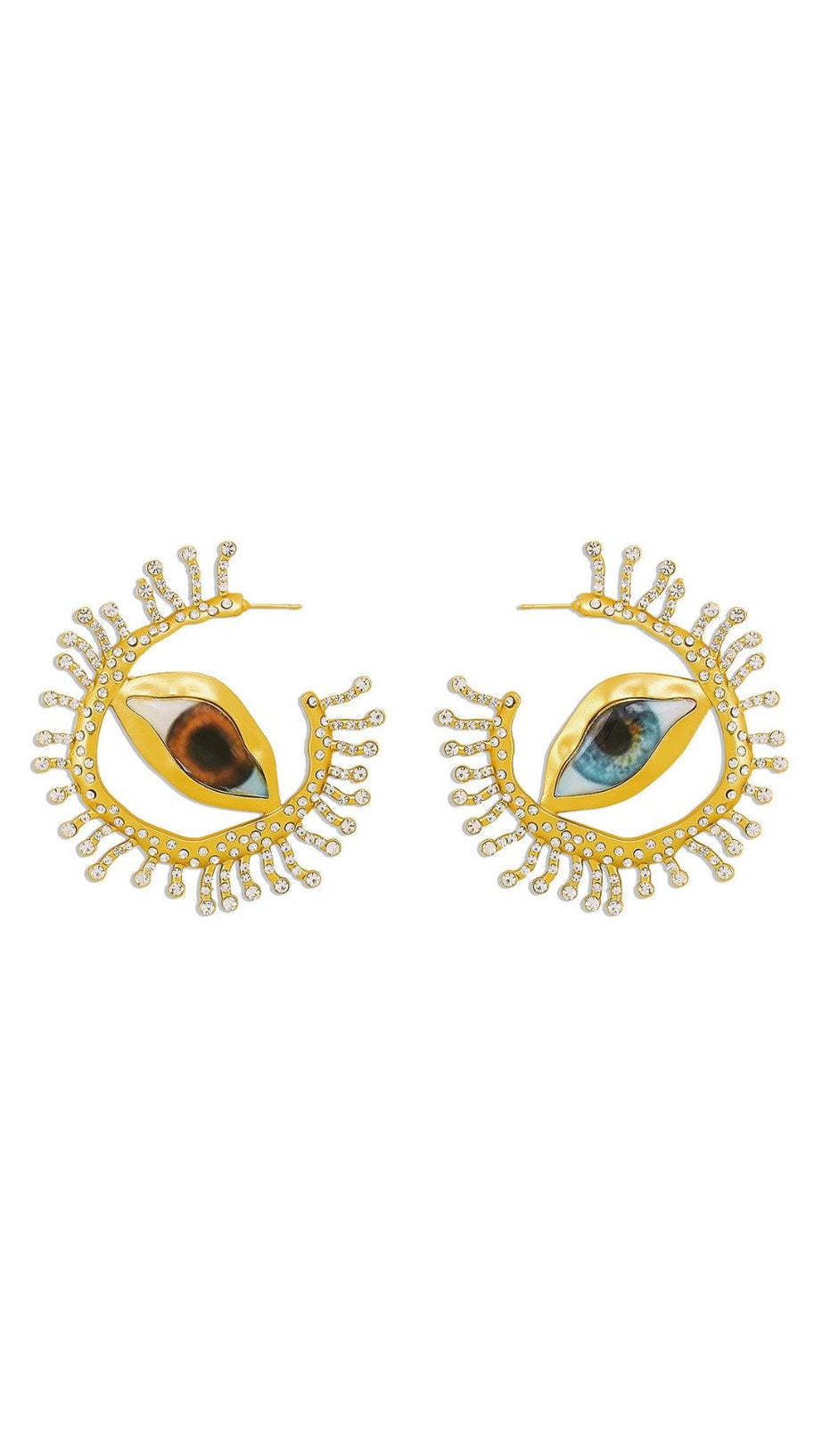 KRISTALL-HETEROCHROMIE-OHRRINGE