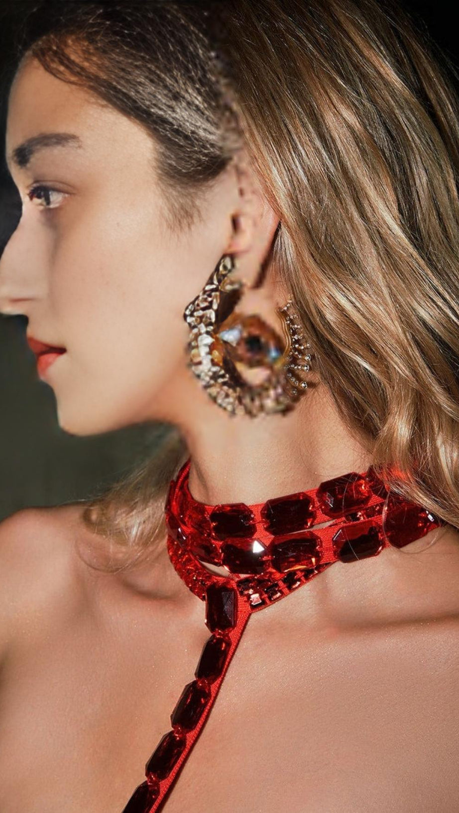 ORECCHINI CON ETEROCROMIA DI CRISTALLO