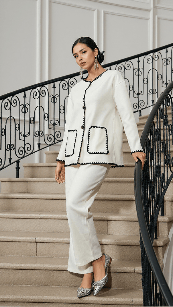 AIIZIE TEKOA PATCHWORK POCKETS PANTS SET - product image