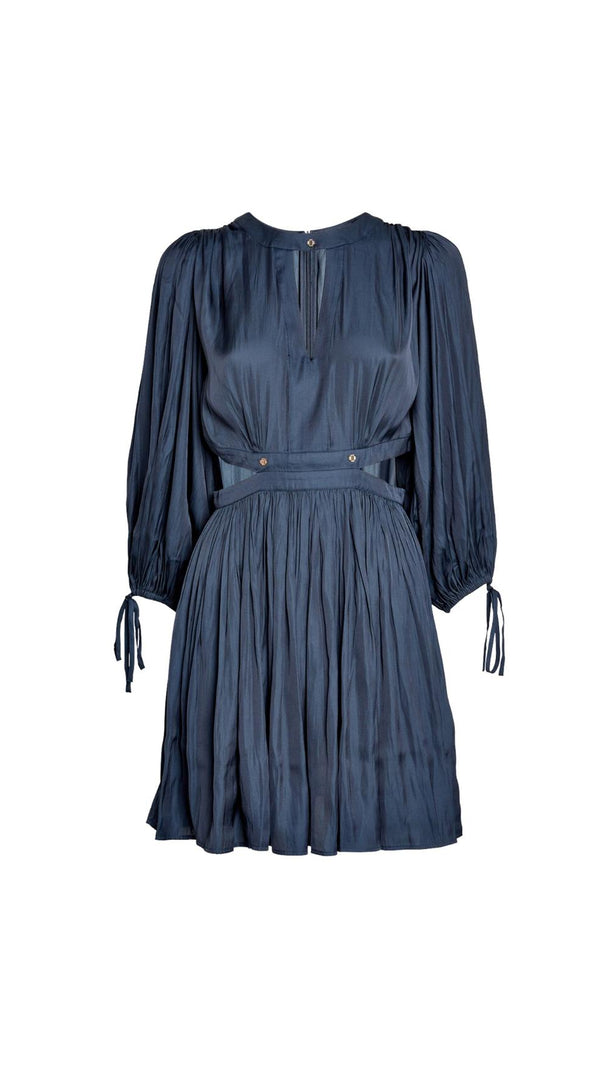 AIIZIE CUTOUT TIE SLEEVE MINI DRESS - product image