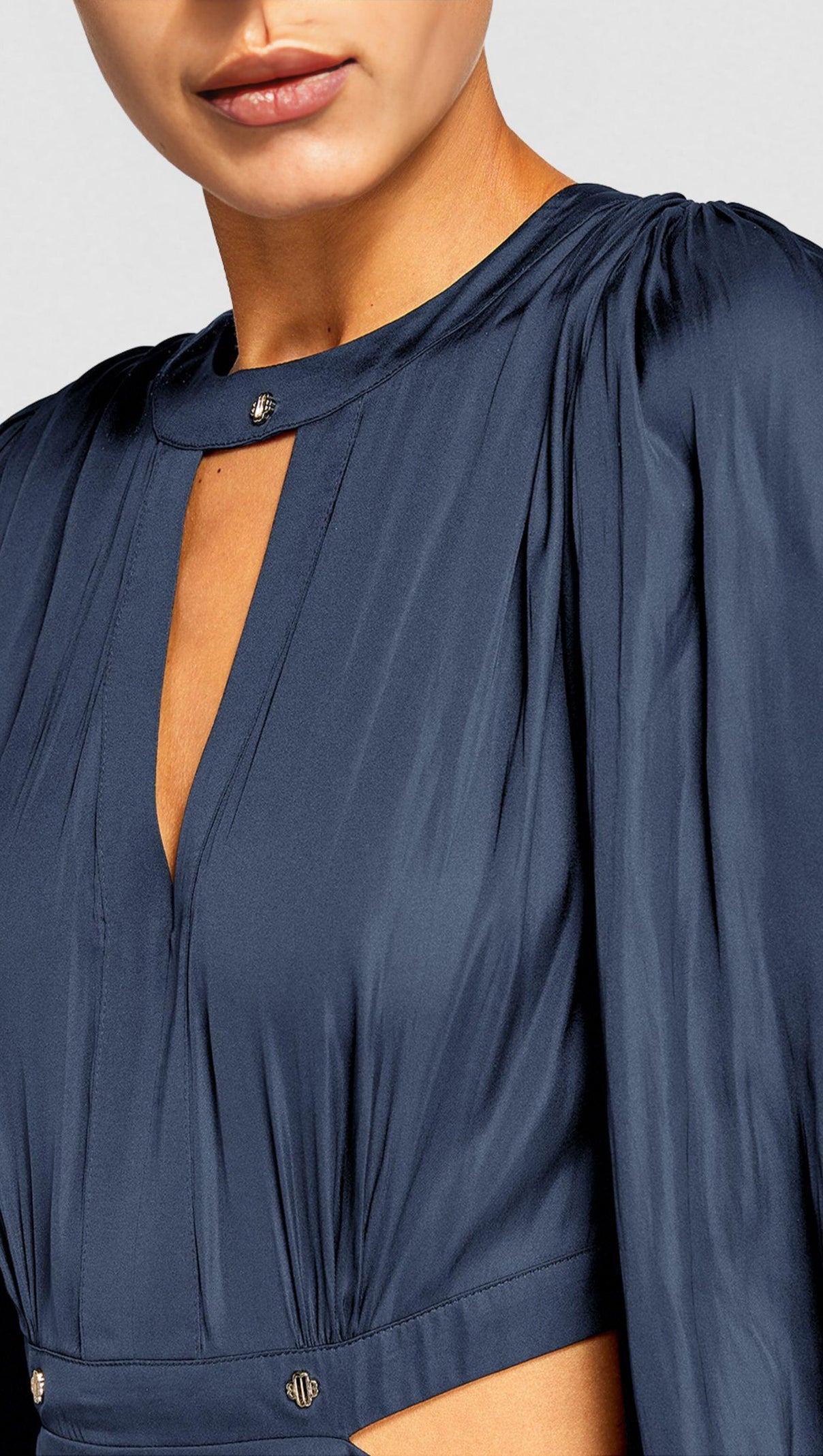 AIIZIE CUTOUT TIE SLEEVE MINI DRESS - product image