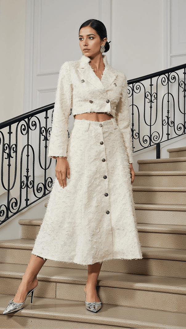 AIIZIE MITZI FRINGE SKIRT SET - product image