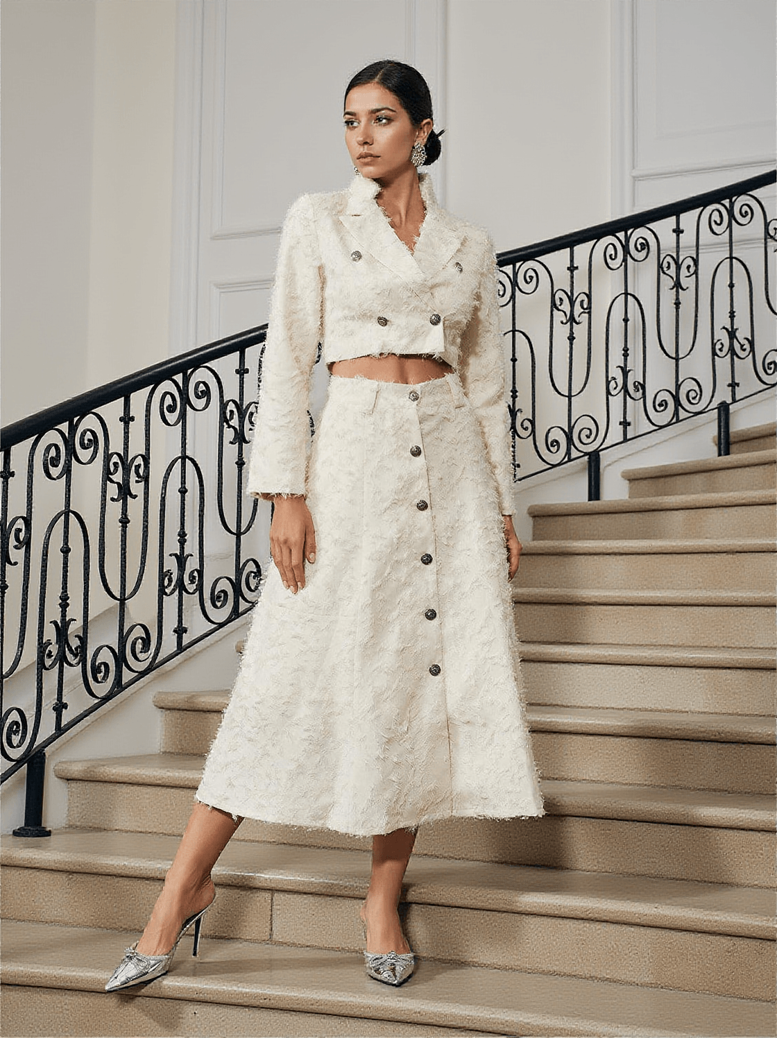 MITZI FRINGE SKIRT SET