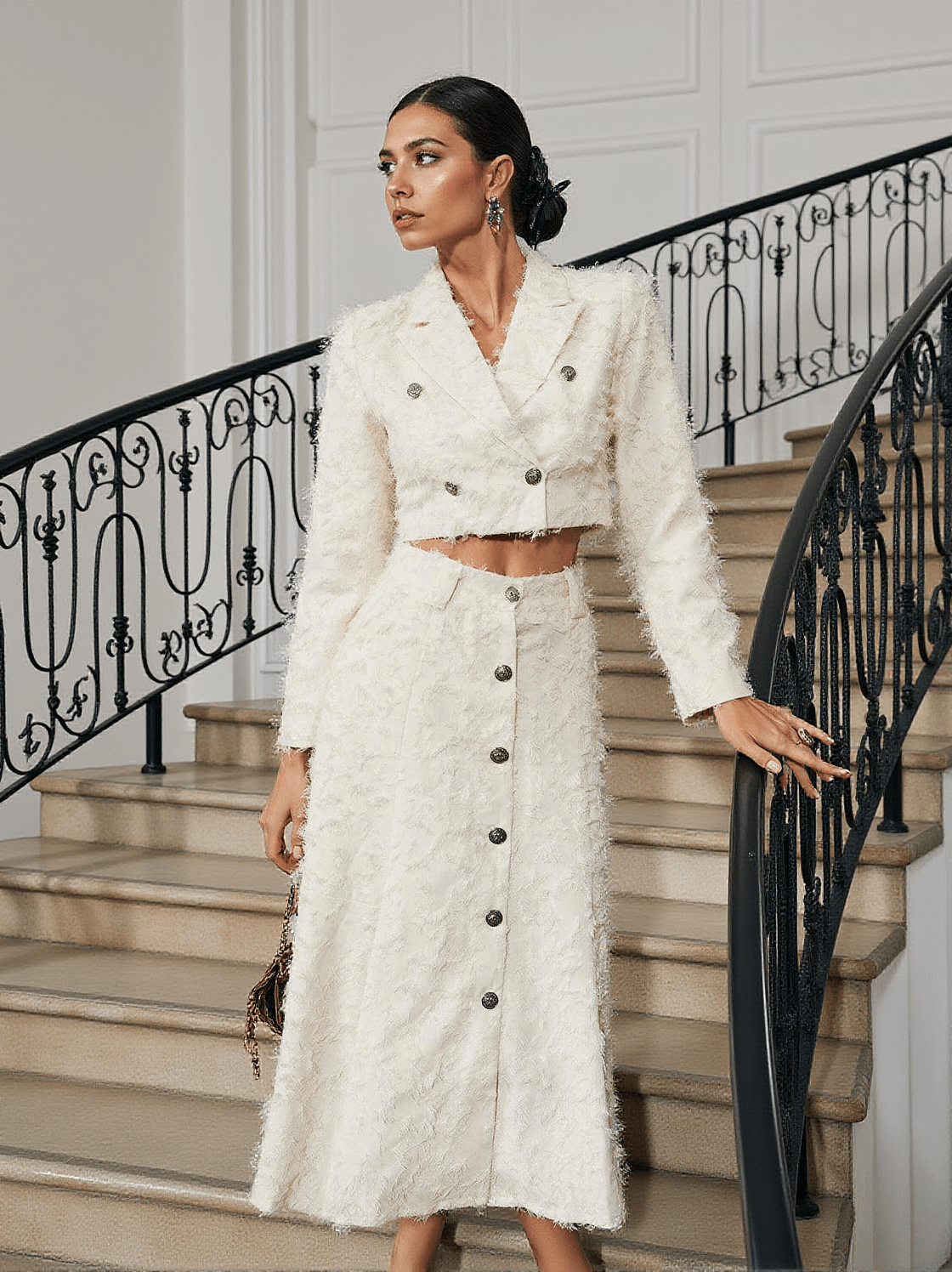 MITZI FRINGE SKIRT SET