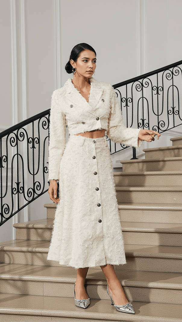 AIIZIE MITZI FRINGE SKIRT SET - product image